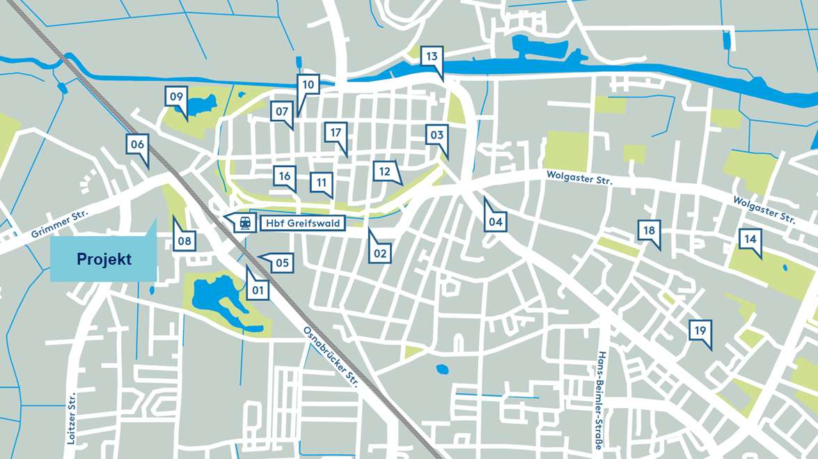 Lage Karte Greifswald